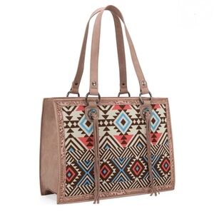 Montana West
Aztec Tapestry Concealed
Carry Tote Pink Tan Blue